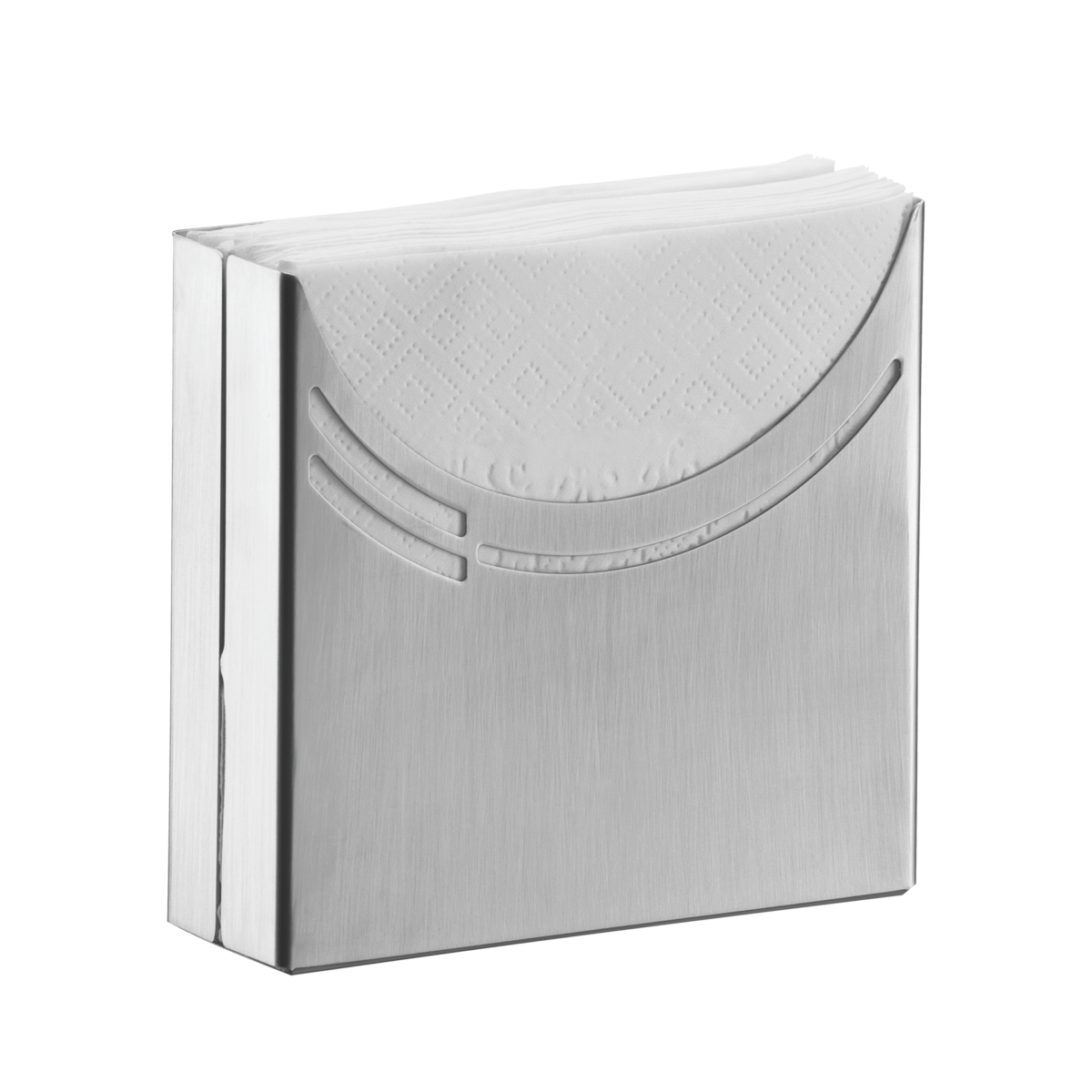 Tramontina Ciclo stainless steel napkin holder with hollowed-out details